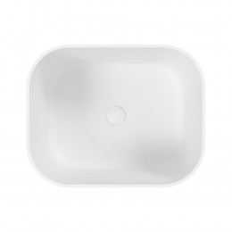 Умывальник WHITECROSS Lazurit 50x40 белый мат иск. камень