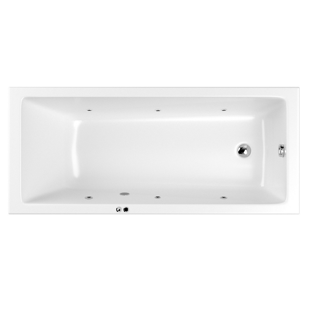 Ванна WHITECROSS Wave Slim 170x75 SOFT хром