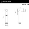 Лейка для биде WHITECROSS BIDETTA-GLB брашированное золото