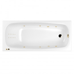Ванна WHITECROSS Layla Slim 170x75 LINE NANO золото