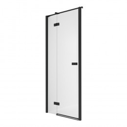 Дверь в нишу NEW TRENDY REFLEXA BLACK L 90x200 EXK-4900 черный