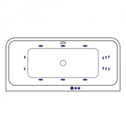 Ванна EXCELLENT Arana 180x85 SMART хром