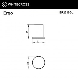 Крючок WHITECROSS Ergo ER2215GL золото