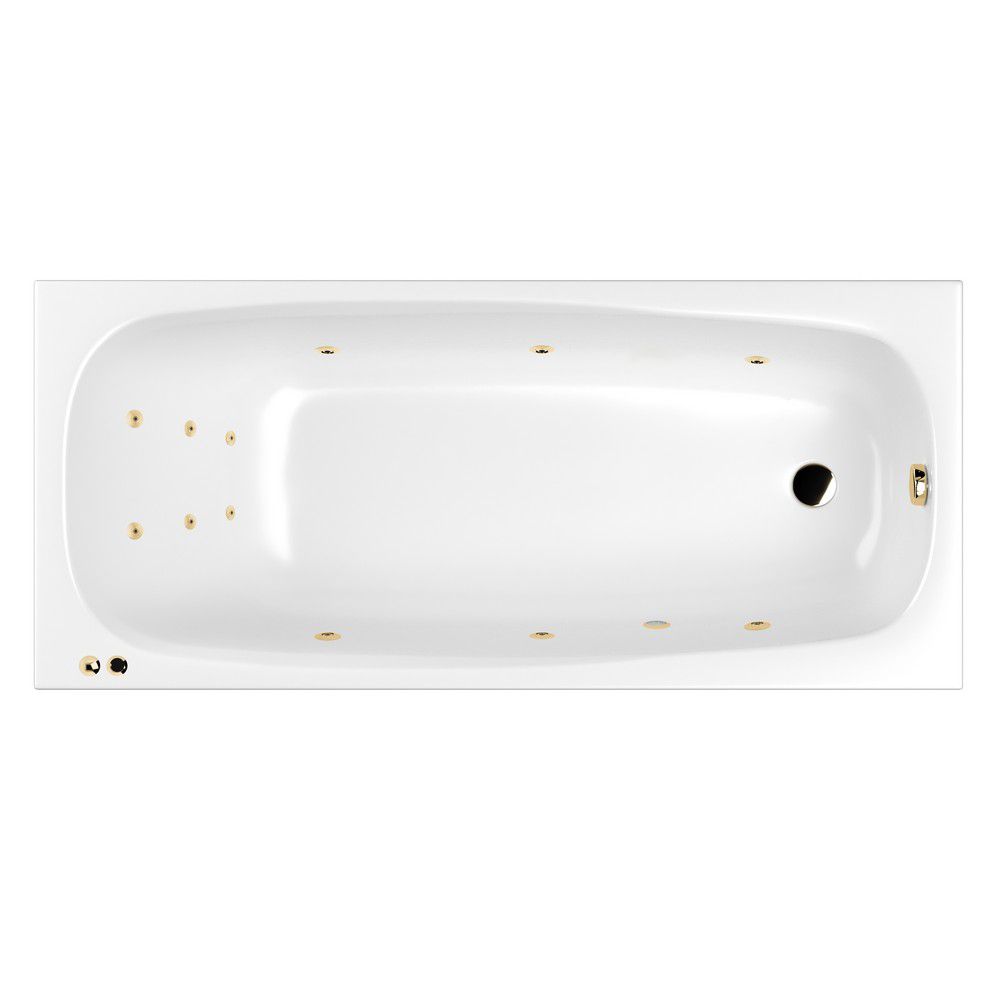 Ванна WHITECROSS Layla Slim 180x80 LINE золото