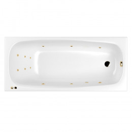 Ванна WHITECROSS Layla Slim 180x80 LINE золото