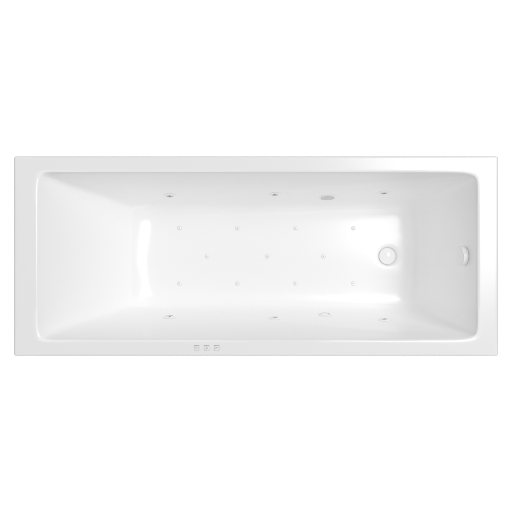 Ванна WHITECROSS Wave Slim 170x75 RELAX белый