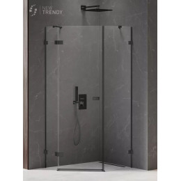 Душевое ограждение NEW TRENDY AVEXA BLACK L 100x80x200 EXK-3882 черный