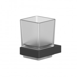 Стакан подвесной WHITECROSS Cubo CU2430BL черный мат