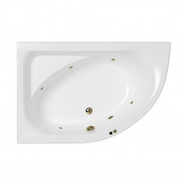 Ванна WHITECROSS Aquarella 170x110 левая SOFT бронза