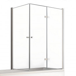 Шторка для ванны NEW TRENDY NEW SOLEO 100x70x140 P-0029/P-0024 R хром