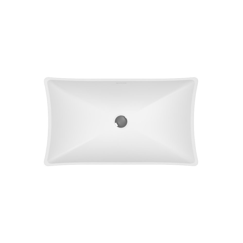 Умывальник WHITECROSS Coral 60x34,5 белый мат иск. камень