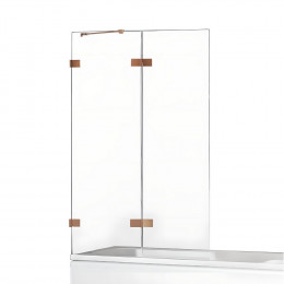 Шторка для ванны NEW TRENDY AVEXA COPPER BRUSHED 110x150 EXK-3810 L брашированная медь