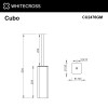 Ершик напольный WHITECROSS Cubo CU2476GM оружейная сталь
