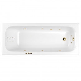 Ванна WHITECROSS Vibe 170x70 SMART NANO золото