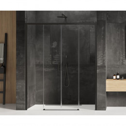 Дверь в нишу NEW TRENDY PRIME BLACK 180x200 D-0345A черный
