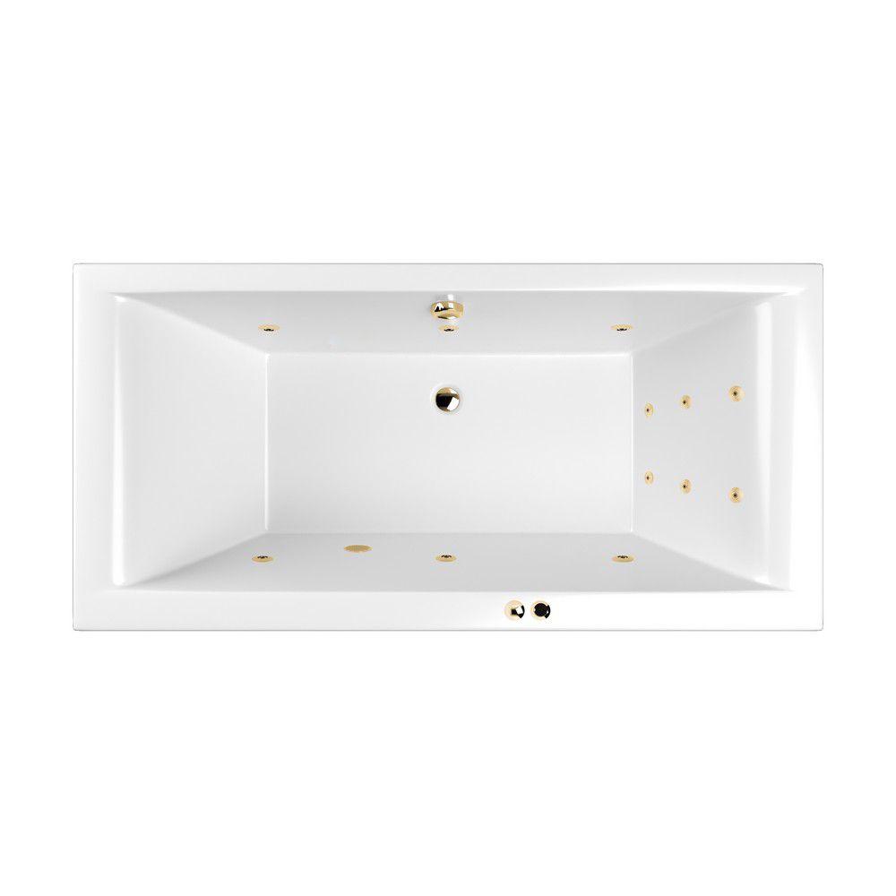 Ванна WHITECROSS Savia Duo 170x80 LINE золото