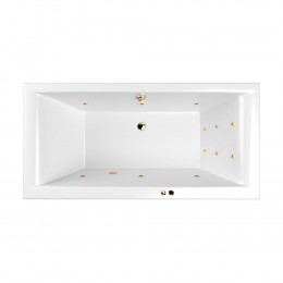 Ванна WHITECROSS Savia Duo 170x80 LINE золото
