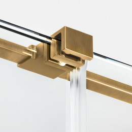 Шторка для ванны NEW TRENDY SMART GOLD BRUSHED 150x150 EXK-7792-WU брашированное золото