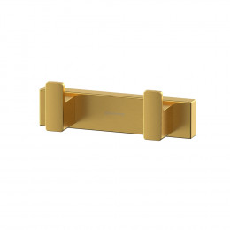 Крючок двойной WHITECROSS Cubo CU2412GLB брашированное золото