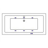 Ванна WHITECROSS Savia Duo 170x80 SOFT бронза