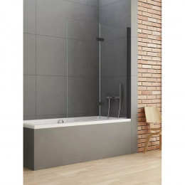 Шторка для ванны NEW TRENDY NEW SOLEO BLACK 100x140 P-0042 R черный