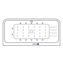 Ванна EXCELLENT Arana 180x85 NANO золото
