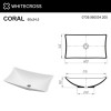 Умывальник WHITECROSS Coral 60x34,5 белый мат иск. камень