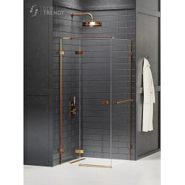 Душевое ограждение NEW TRENDY AVEXA COPPER BRUSHED L 100x110x200 EXK-3621 брашированная медь