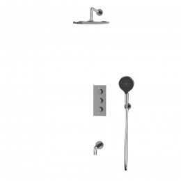 Термостатическая система для ванны скрытого монтажа WHITECROSS Y YSET11TOPNIB брашированный никель