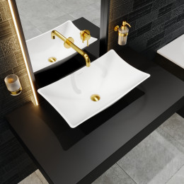 Умывальник WHITECROSS Coral 60x34,5 белый мат иск. камень