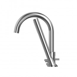 Смеситель для ванны на 4 отверстия WHITECROSS Y Y1232NIB брашированный никель