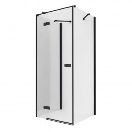 Душевое ограждение NEW TRENDY REFLEXA BLACK L 80x120x200 EXK-5007 черный