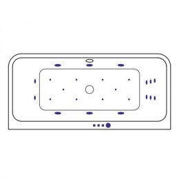 Ванна EXCELLENT Arana 180x85 ULTRA золото