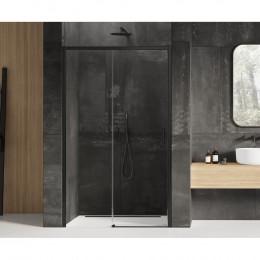 Дверь в нишу NEW TRENDY PRIME BLACK 160х200 L D-0328A черный