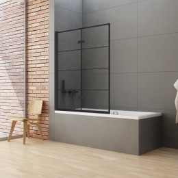 Шторка для ванны NEW TRENDY NEW SOLEO BLACK 100x140 P-0049 L черный