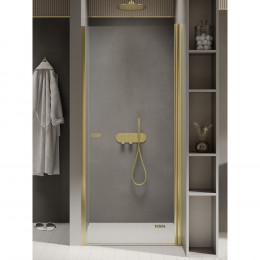 Дверь в нишу NEW TRENDY NEW SOLEO LIGHT GOLD 100x195 D-0453A светлое золото
