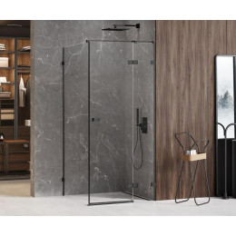 Душевое ограждение NEW TRENDY AVEXA BLACK 110x80x200 EXK-1834 черный