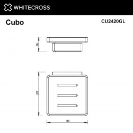 Мыльница подвесная WHITECROSS Cubo CU2420GL золото