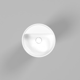 Умывальник WHITECROSS Pantheon D=43 белый глянец иск. камень