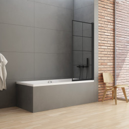 Шторка для ванны NEW TRENDY NEW SOLEO BLACK 90x140 P-0048 черный