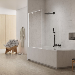 Шторка для ванны NEW TRENDY NEW MODUS WHITE 60x150 EXK-2348 белый