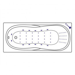 Ванна EXCELLENT Sekwana 170x75 NANO золото