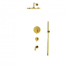 Система для ванны скрытого монтажа WHITECROSS Y YSET07GL золото