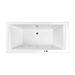 Ванна WHITECROSS Savia Duo 170x80 SOFT золото