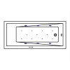 Ванна WHITECROSS Wave Slim 170x75 RELAX бронза