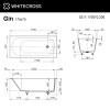 Ванна WHITECROSS Gin 170x70 белый мат иск. камень