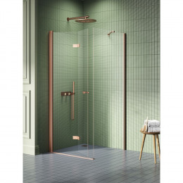 Душевое ограждение NEW TRENDY NEW SOLEO COPPER BRUSHED L 100x100x195 K-2048 брашированная медь