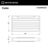 Мыльница-решетка подвесная WHITECROSS Cubo CU2424GLB брашированное золото