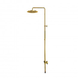 Термостатическая душевая система наружного монтажа, золото, WHITECROSS Y Y1254GL