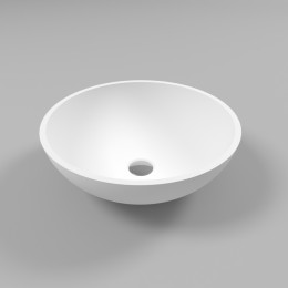 Умывальник WHITECROSS Cornelian D=43 белый мат иск. камень